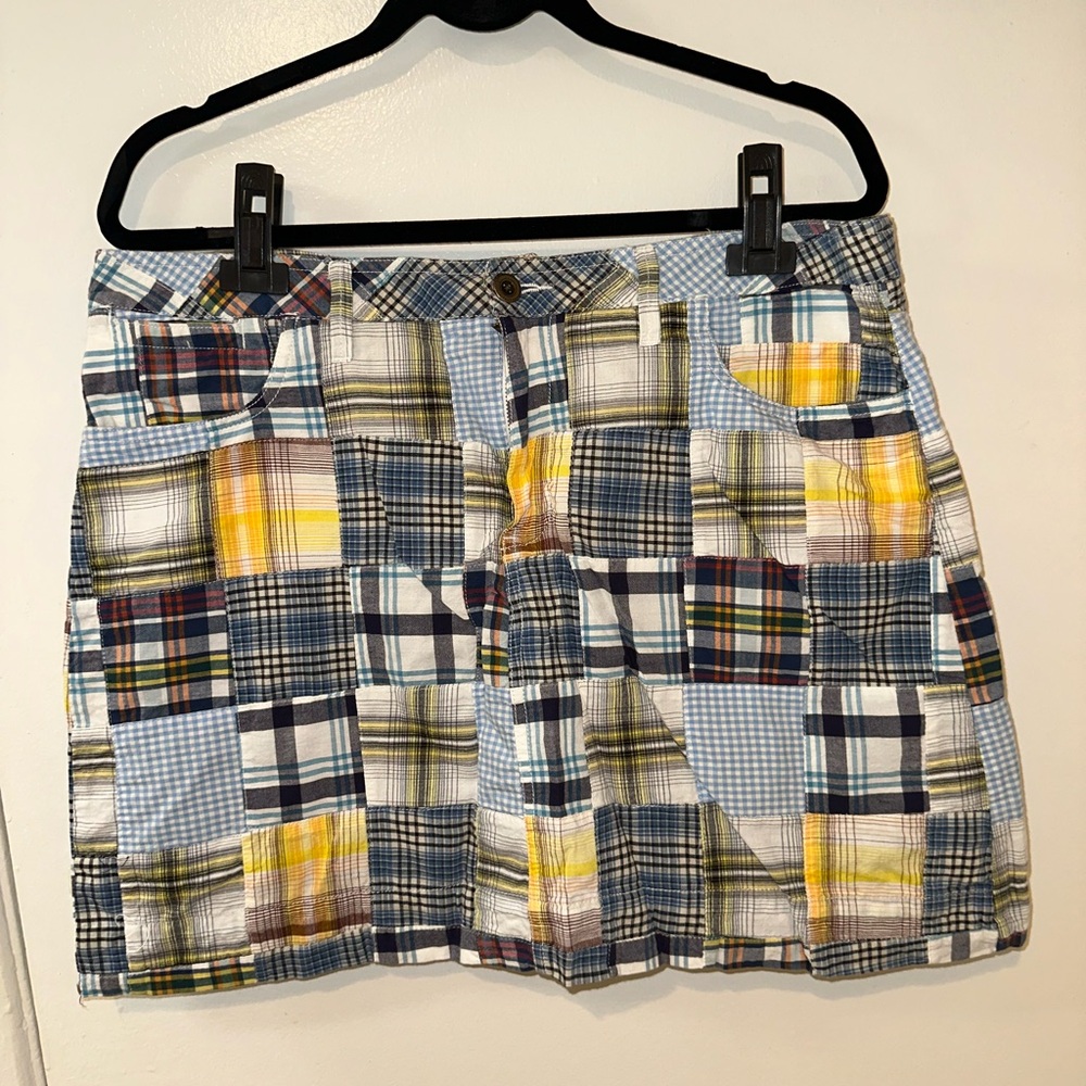Faded Glory Multicolor Plaid Mini Skirt